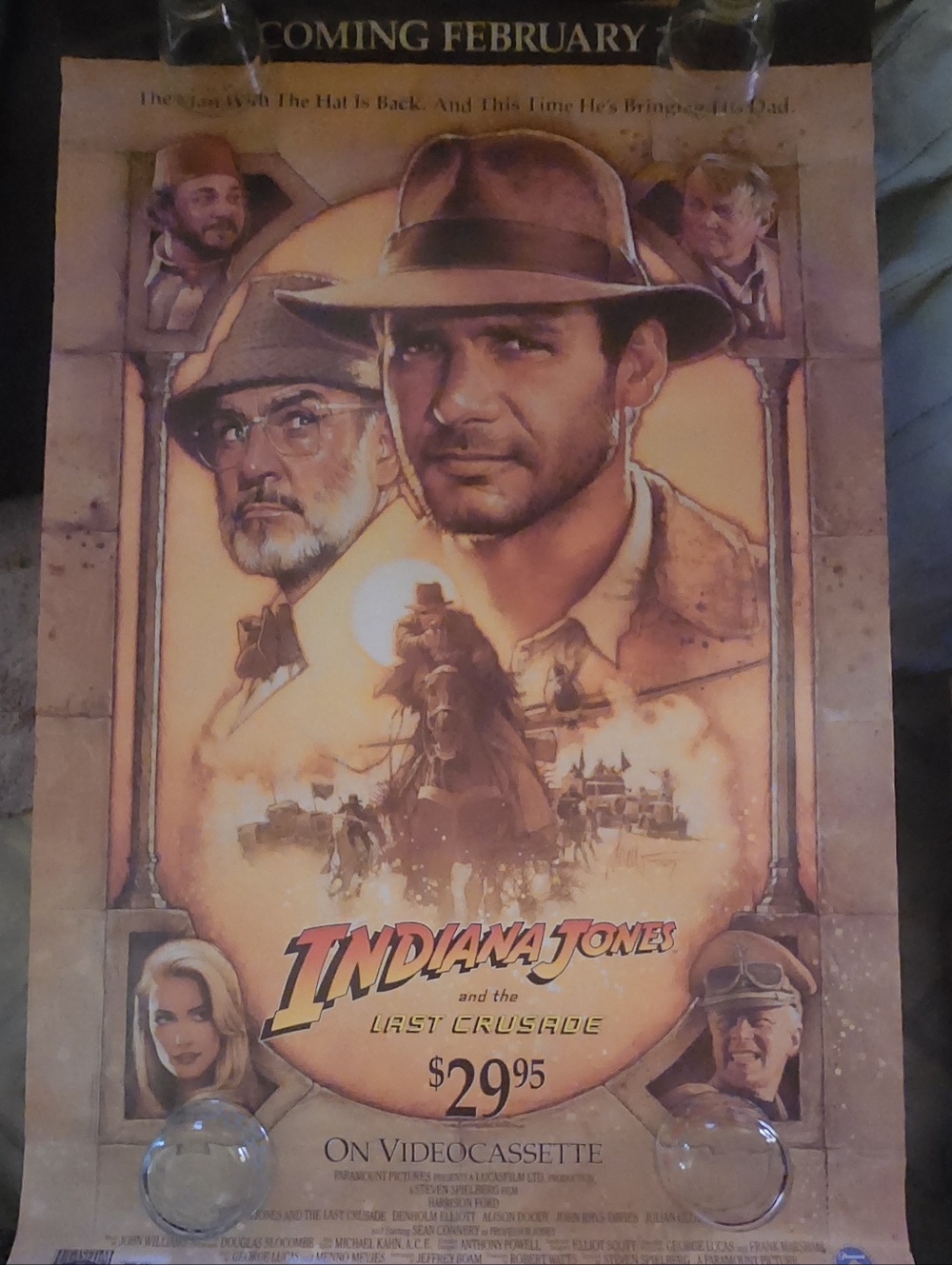 INDIANA JONES AND THE LAST CRUSADE - Video Poster